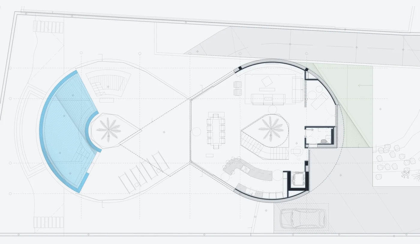 Floor plan of Villa Infinity, upper floor